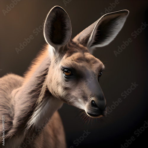 portrait of a kangaroo