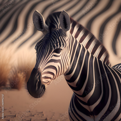 zebra in the wild