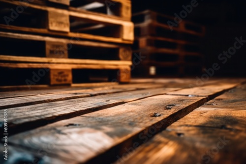 Wood Pallet HD Wallpaper. Generative Ai