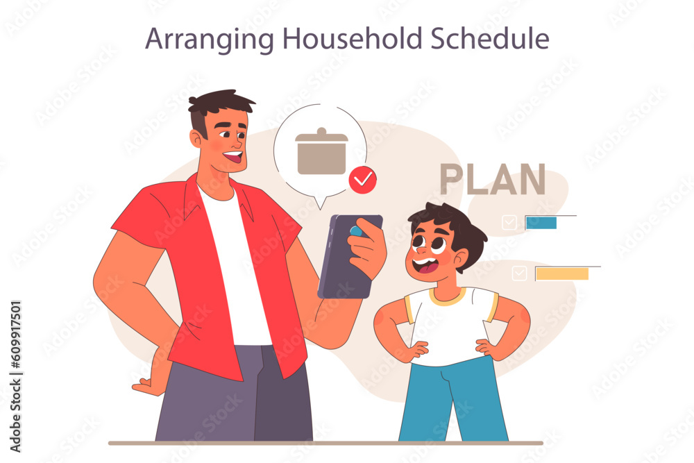 Father and son relationships. Happy loving family, positive parenting Father and son relationships. Happy loving family, positive parenting