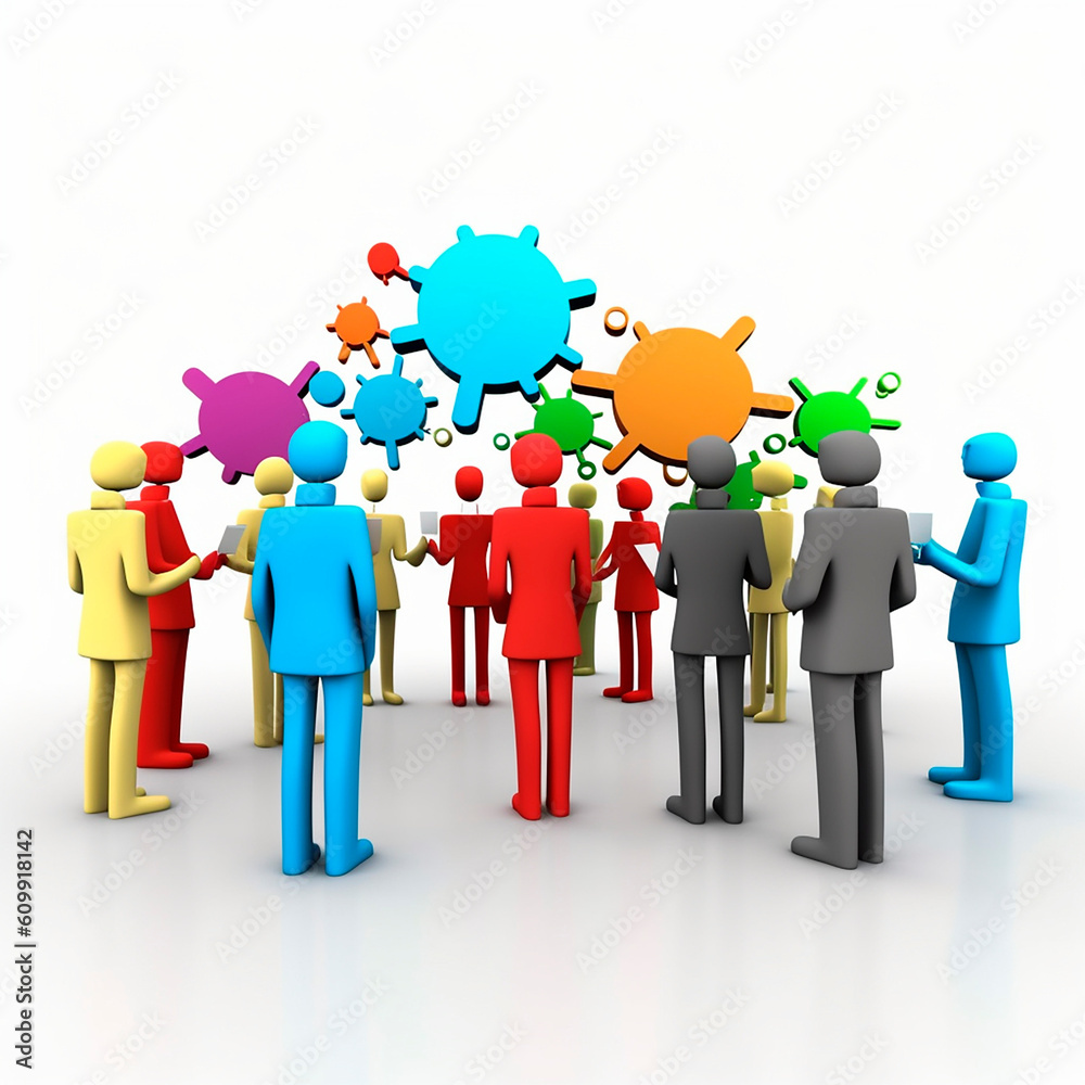 group team of people social network concept created with Generative Ai technology group team of people social network concept created with Generative Ai technology