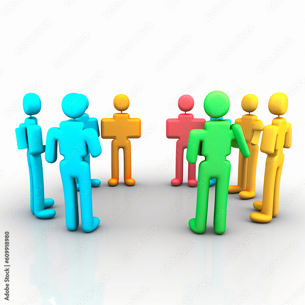 group team of people social network concept created with Generative Ai technology group team of people social network concept created with Generative Ai technology