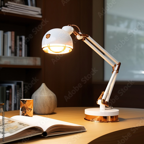 lamp and book