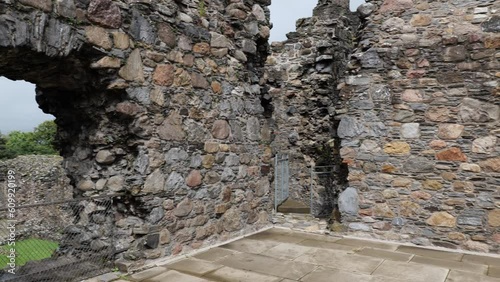 The ruins of room in Balvenie Castle in Scotland, United Kingdom photo