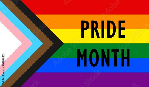 Bandera inclusiva Pride Month