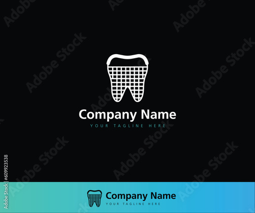dental logo Dental supplies company logo and raw materials supply. Logo dental clinic
