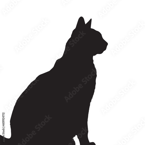 A silhouette cat vector illustration