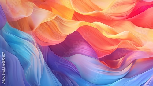 summer poster. colorful gradient. abstract cover. liquid waves. Bright color.