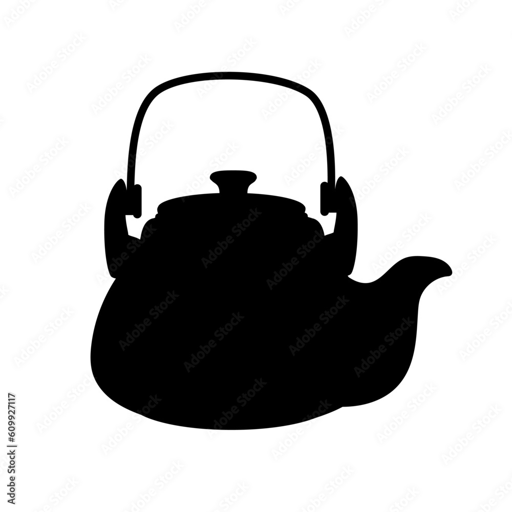 Isolated retro teapot. Hand drawn vector illustration pottery or vintage household utensils Isolated retro teapot. Hand drawn vector illustration pottery or vintage household utensils