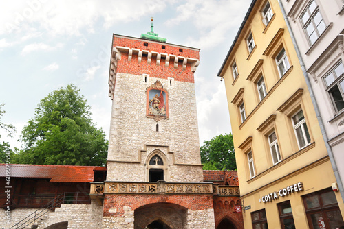 St. Florian's Gate in Krakow, Poland