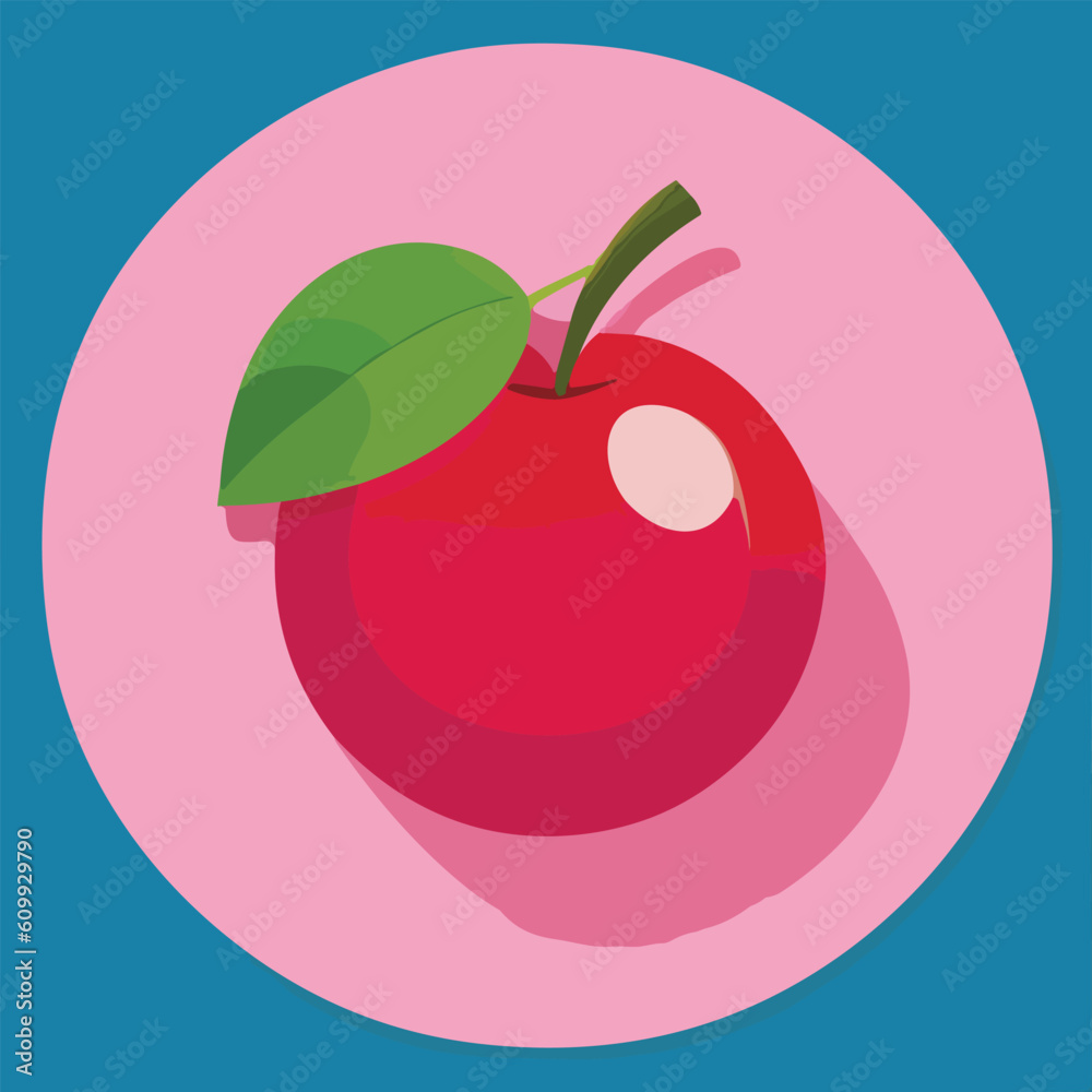Vector illustration of fresh and juicy cherry Vector illustration of fresh and juicy cherry
