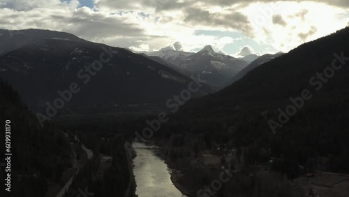 Silhouette Symphony: Nature's Elegance in the Slocan River Valley photo