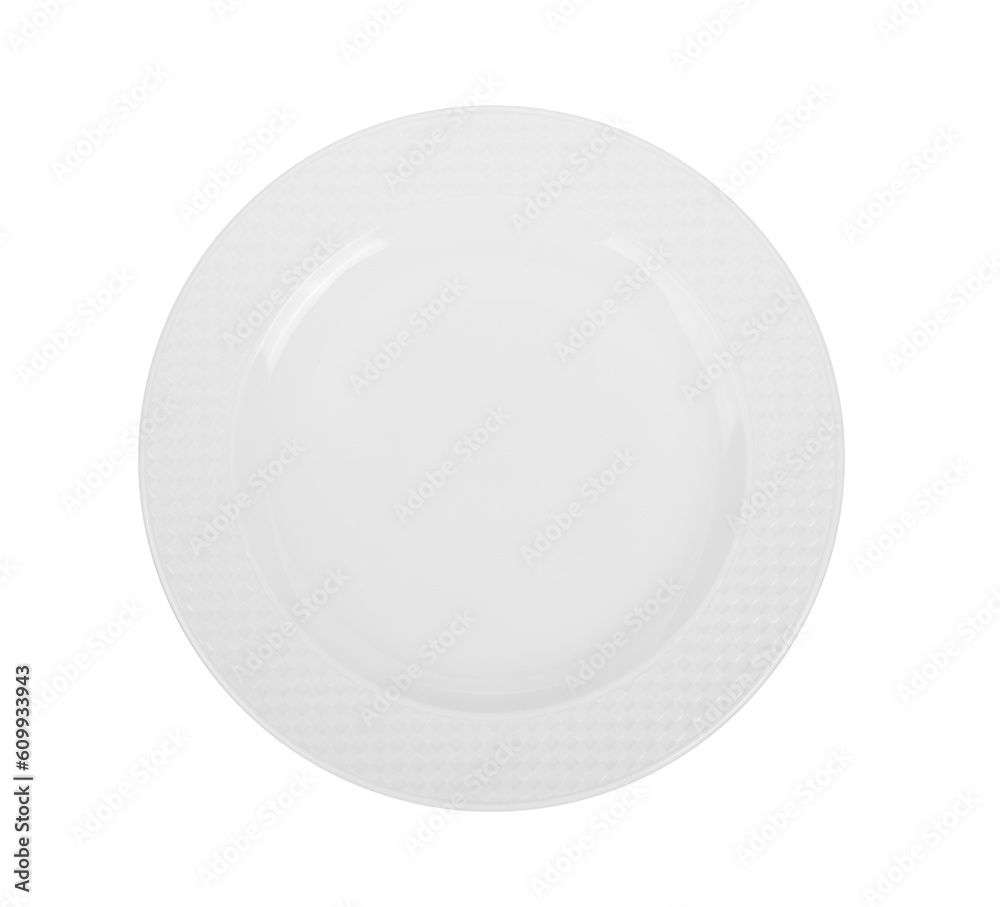 Empty plate on transparent png