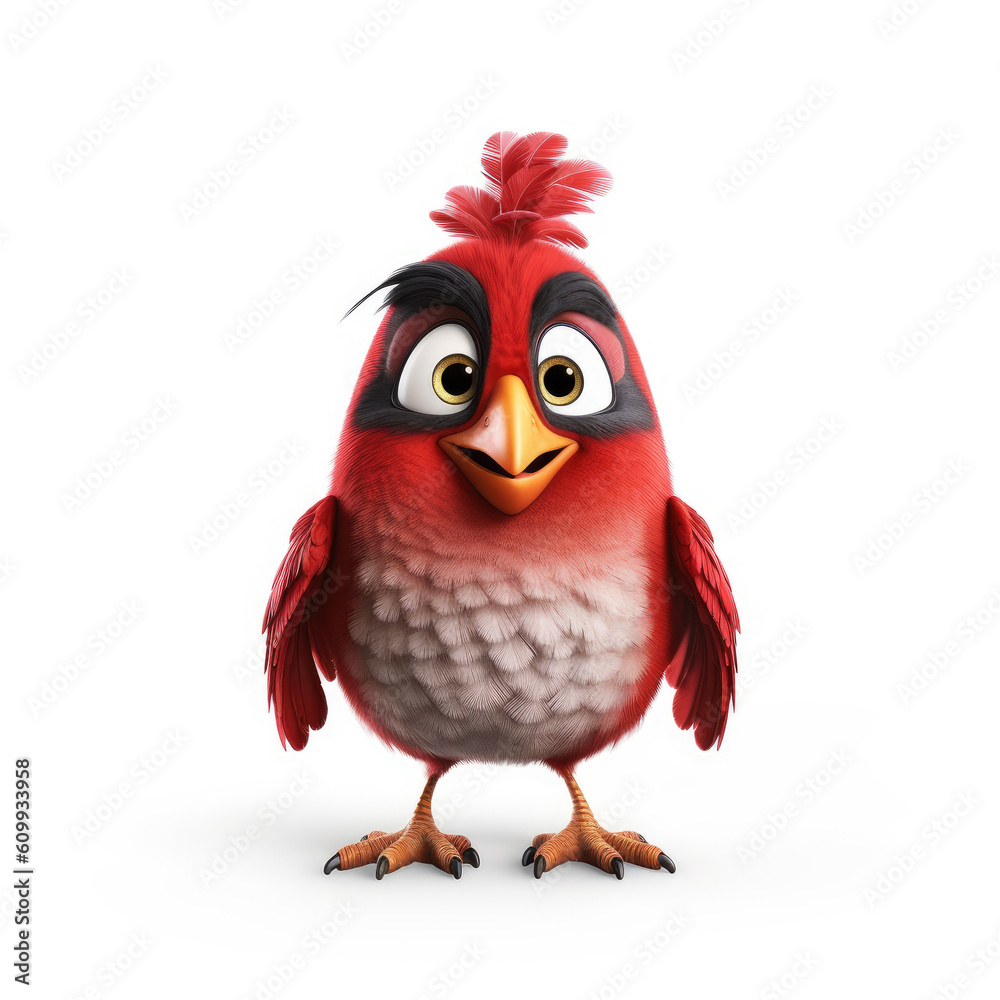 Cute 3D Cardinal Cute 3D Cardinal