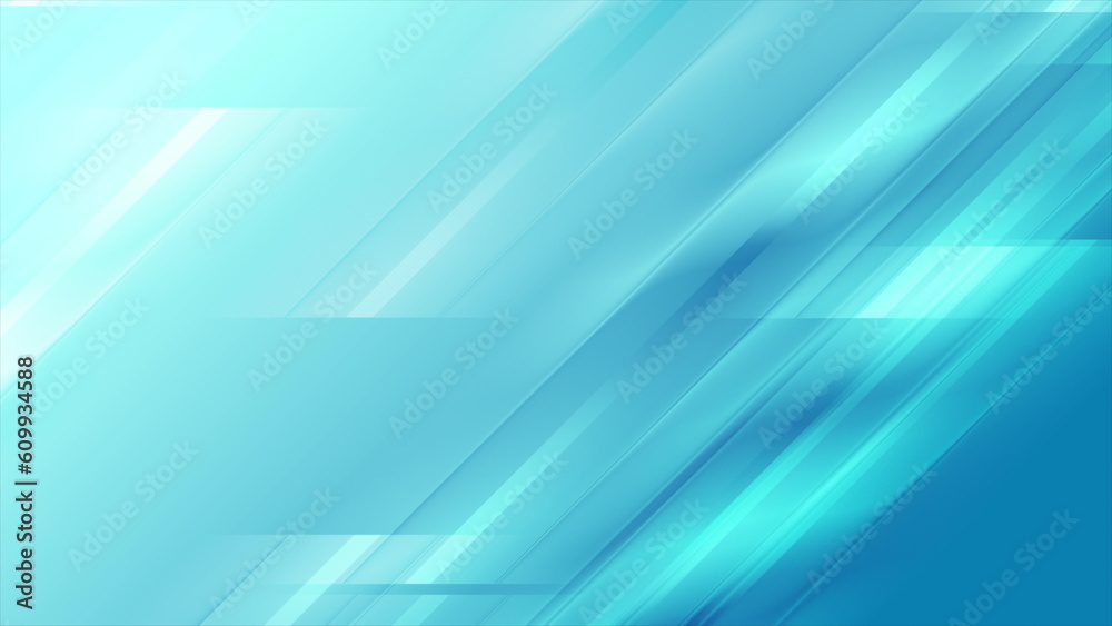 Bright blue glossy stripes abstract concept background Bright blue glossy stripes abstract concept background