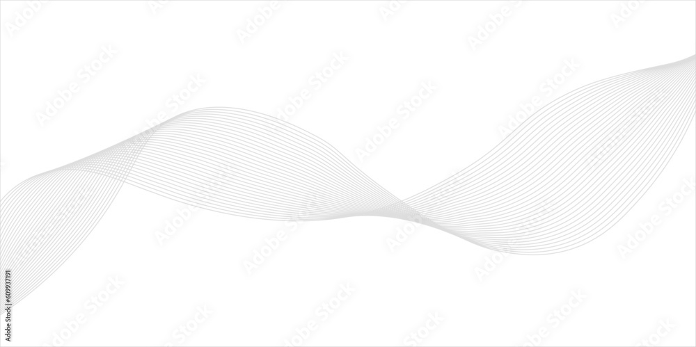 Gray and white abstract background with flowing particles. Digital ...