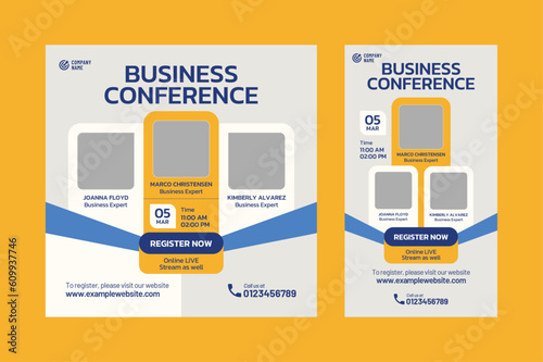 Business Conference or Event Social Media Post Design