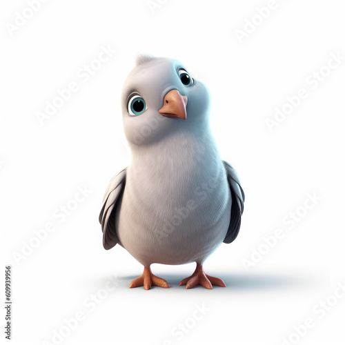 Cute 3D Dove