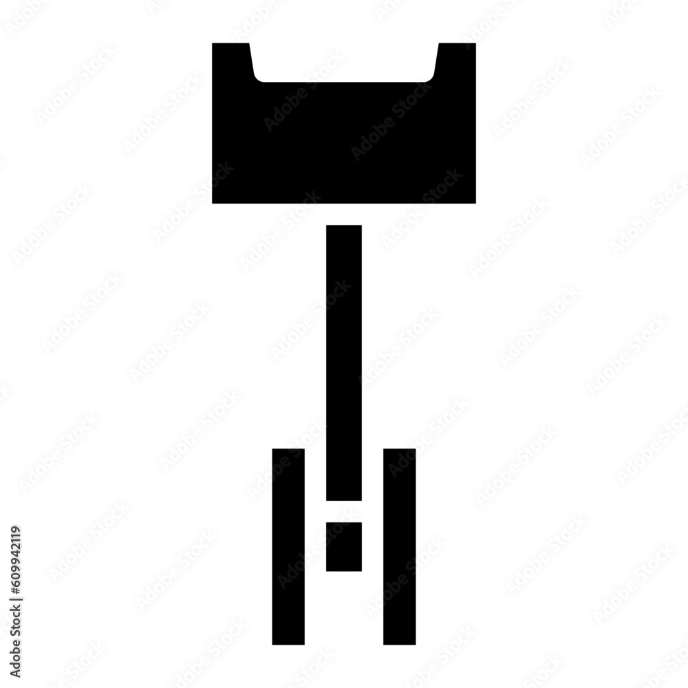 Obraz premium piston glyph 