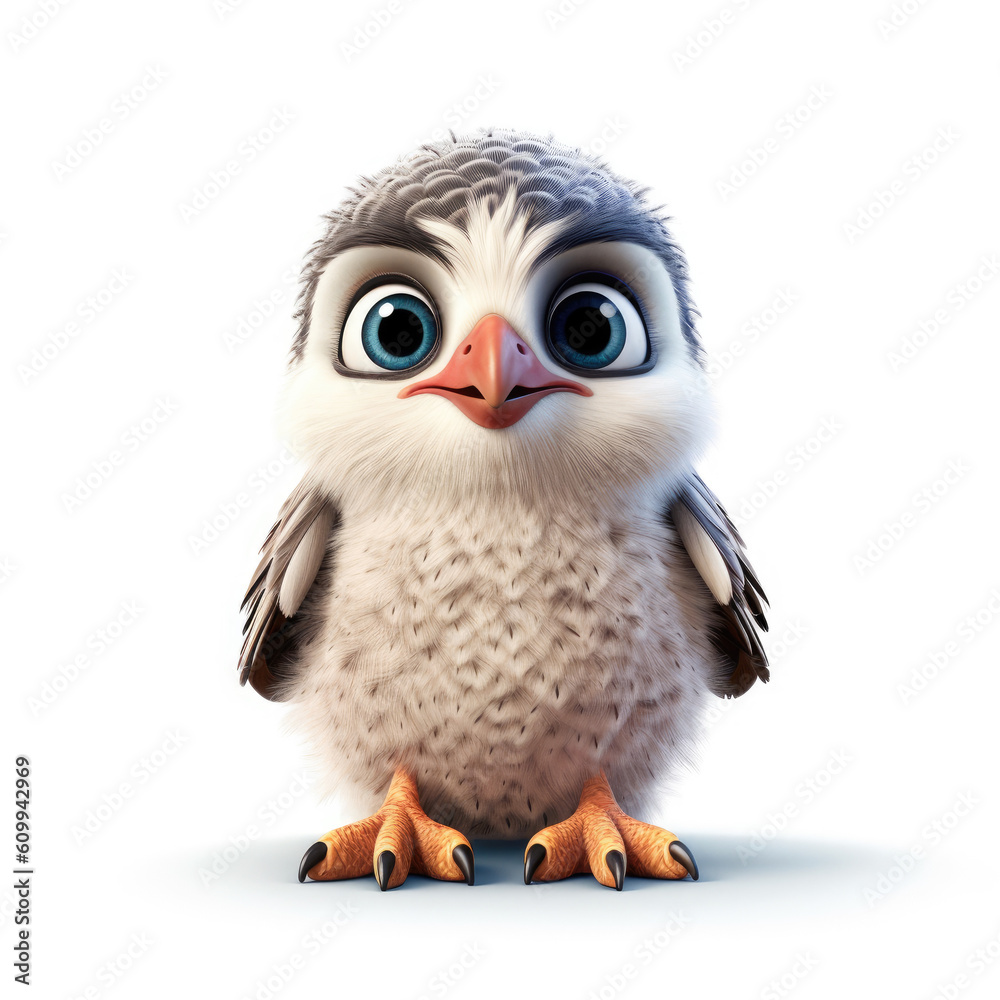 Cute 3D Falcon
