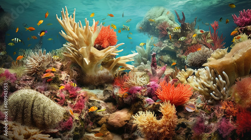 Abundant marine biodiversity background © Absent Satu