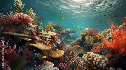 Abundant marine biodiversity background