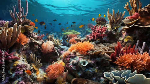 Abundant marine biodiversity background © Absent Satu