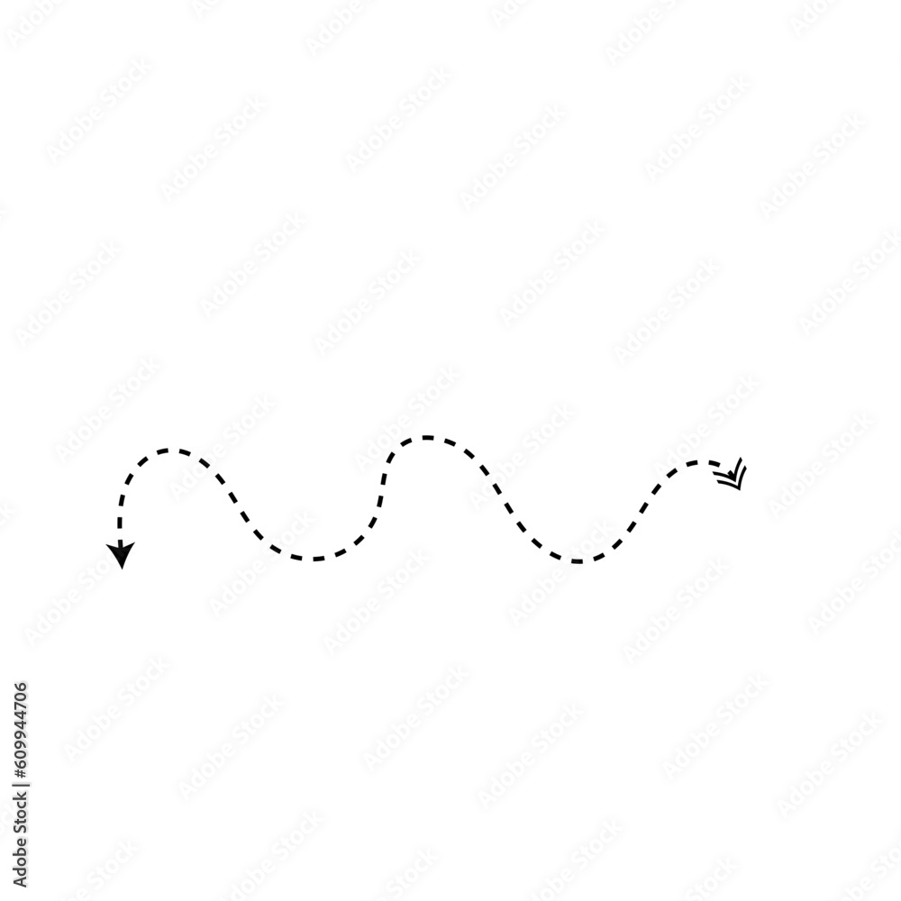 Arrow Dashed Line Arrow Dashed Line
