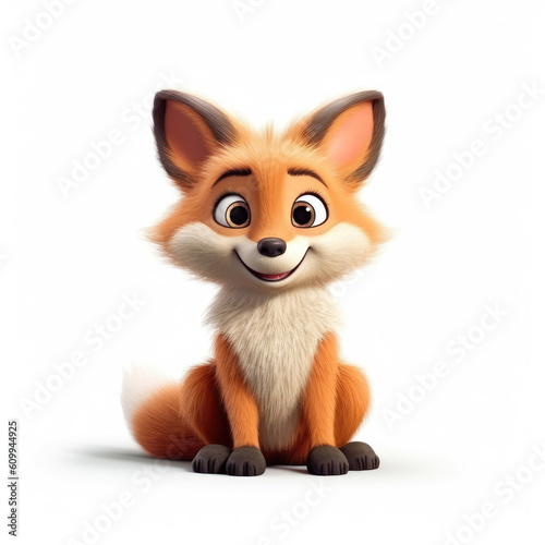 Cute 3D Fox © Umair