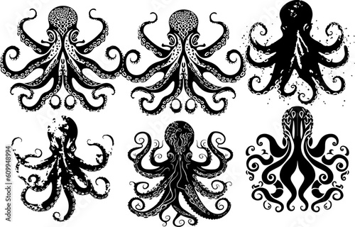 octopus animal black images