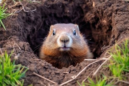 Happy Groundhog Day: Groundhog Celebration, Generative Ai
