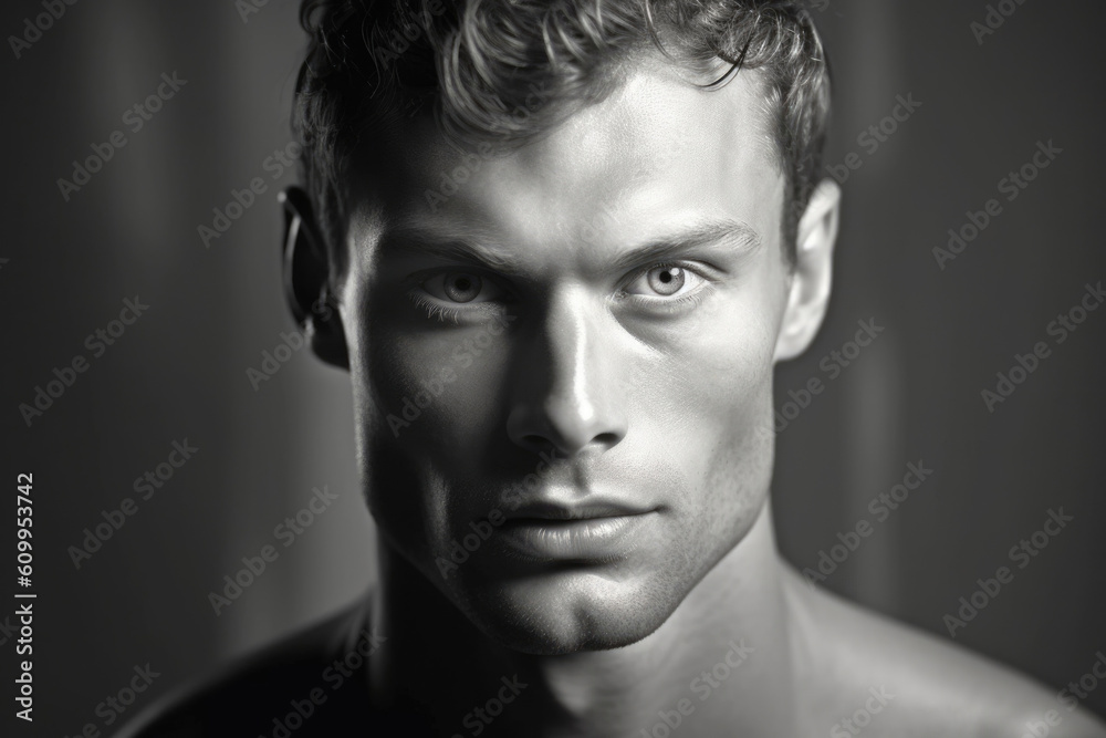 A wellrested face that reflects an inner sense of peace and repose. AI generation