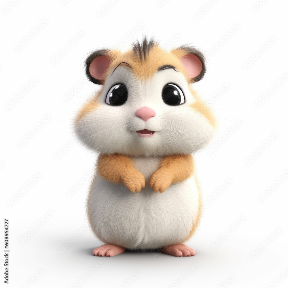 Cute 3D Hamster