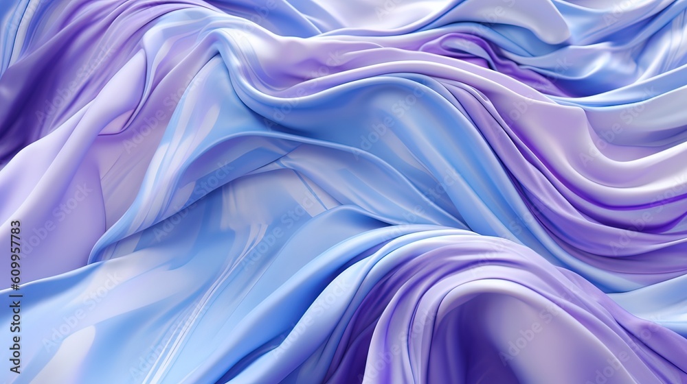 Silk fabric background. AI generated art illustration.