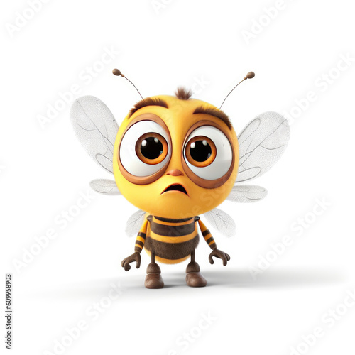 Cute 3D Sad Bee