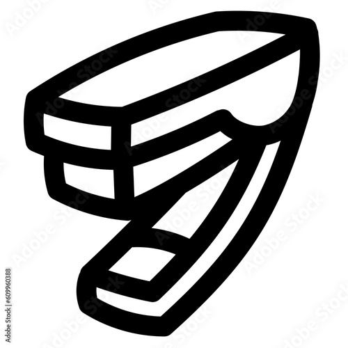 stapler line icon style