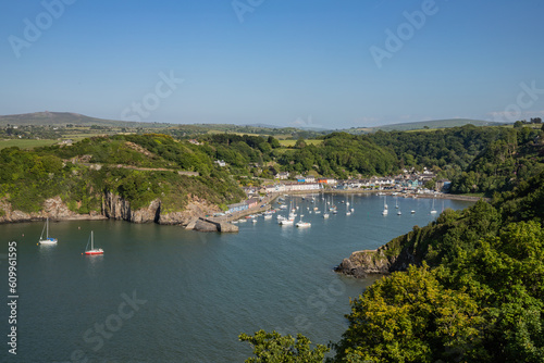 Fototapeta Naklejka Na Ścianę i Meble -  Lower Town Harbour of Fishguard, Pembrokeshire, Wales