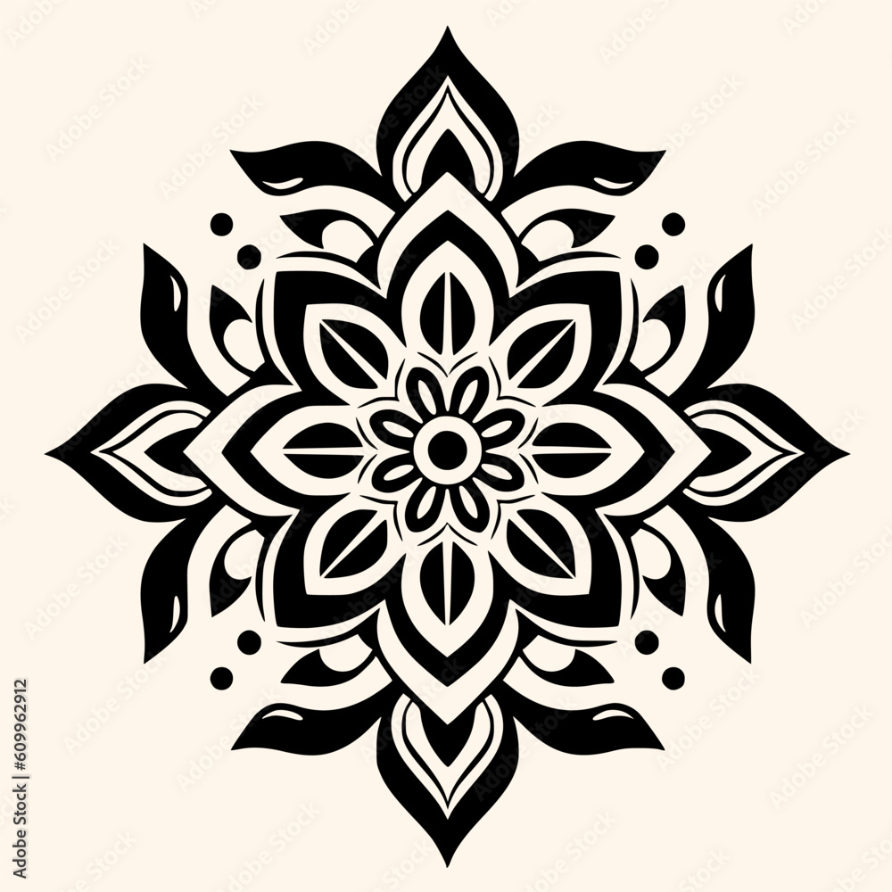 Mandalas vector for logo or icon,clip art, drawing Elegant minimalist style,abstract style Illustration