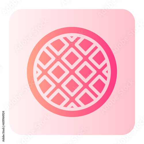 waffle gradient icon