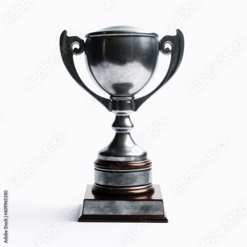 Silver Trophy Isolated on a...