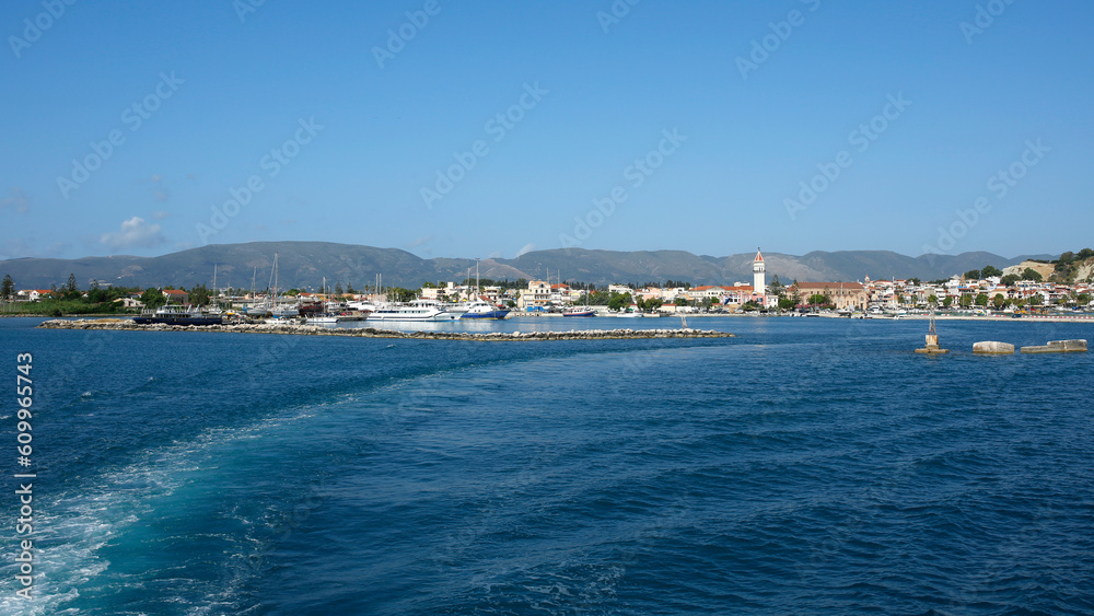 Obraz premium port of Zakynthos town on Zakynthos Island, Greece