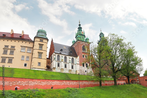 Wawel Castle in Krakow  Poland