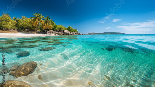 Panorama of beautiful beach.  © D-Stock Photo