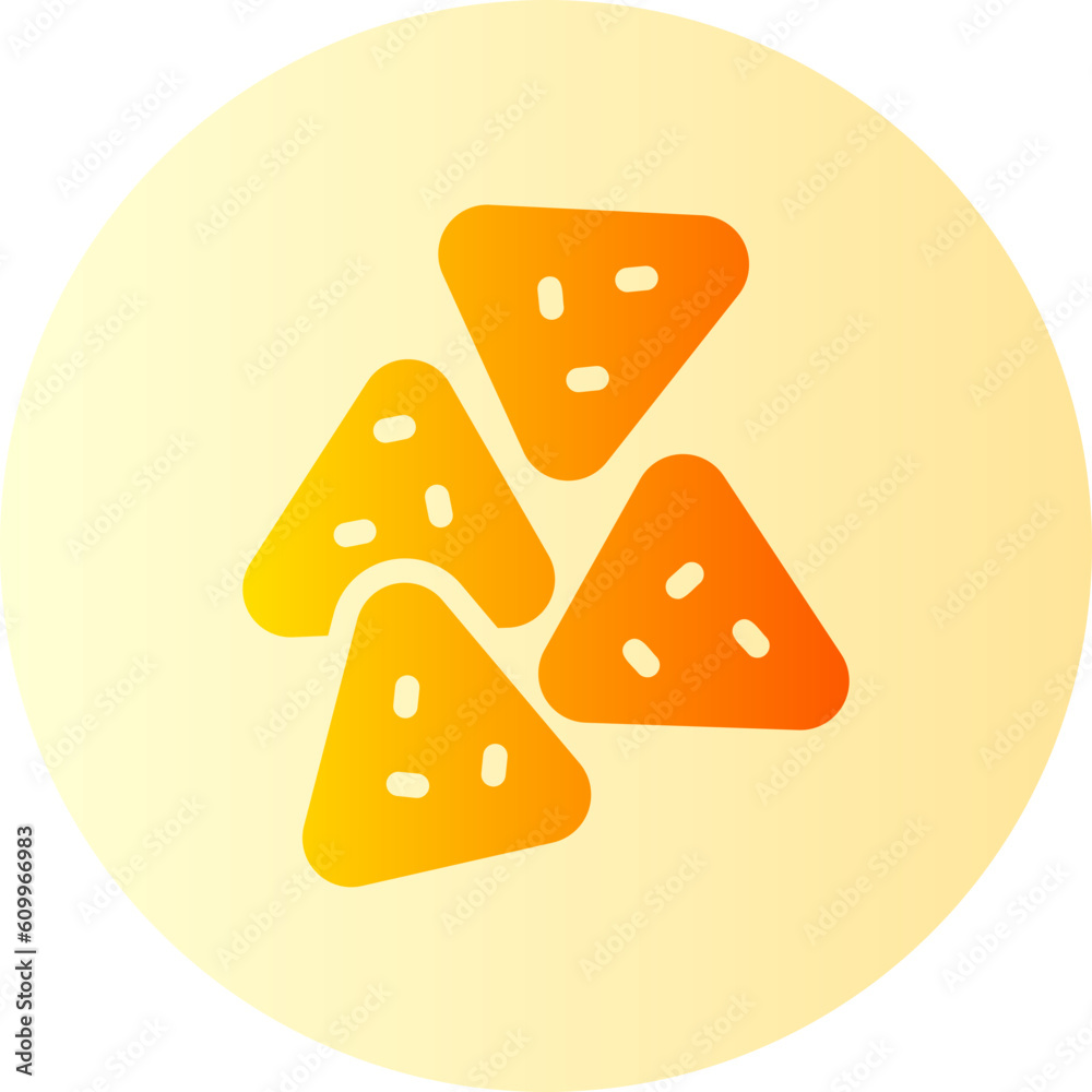 nachos gradient icon nachos gradient icon