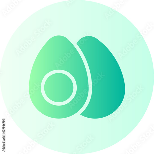 boiled egg gradient icon