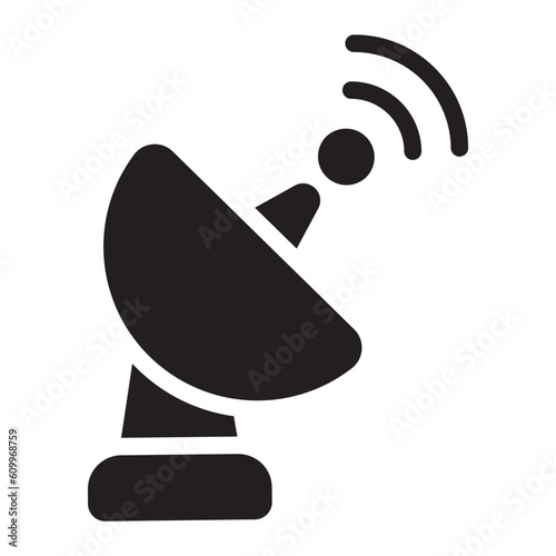 Obraz na plátne parabolic antenna glyph icon