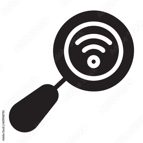 searching glyph icon