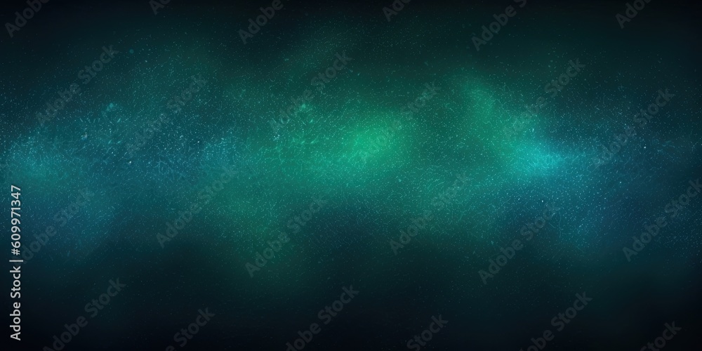 Dark color gradient background, green blue lights on grainy black ...