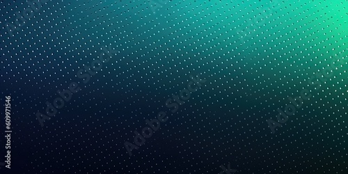 Dark green blue halftone pattern background, abstract color gradient banner design © Svitlana