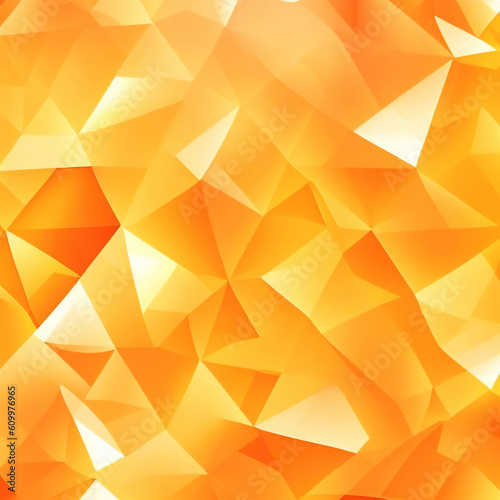 Orange polygonal abstract background consisting of triangles 